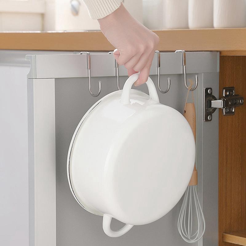 Kitchen Bathroom Cabinet Door Back Type Non-marking Door Back Hook Coat Hook S-type Hole-free Hook