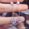 BELLA BOX Temperament Sweet Dangle Earrings Women Stylish Dance Party Daily Wear Aesthetic Jewelry Brilliant CZ Female Long Earring