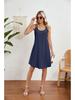2024 Summer Solid Color Spaghetti Strap Sleeveless Dress