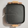 Nonstick Barbecue Tray with Oil Outlet Barbecue Plate Portable Korean Square Grill Pan  Camping