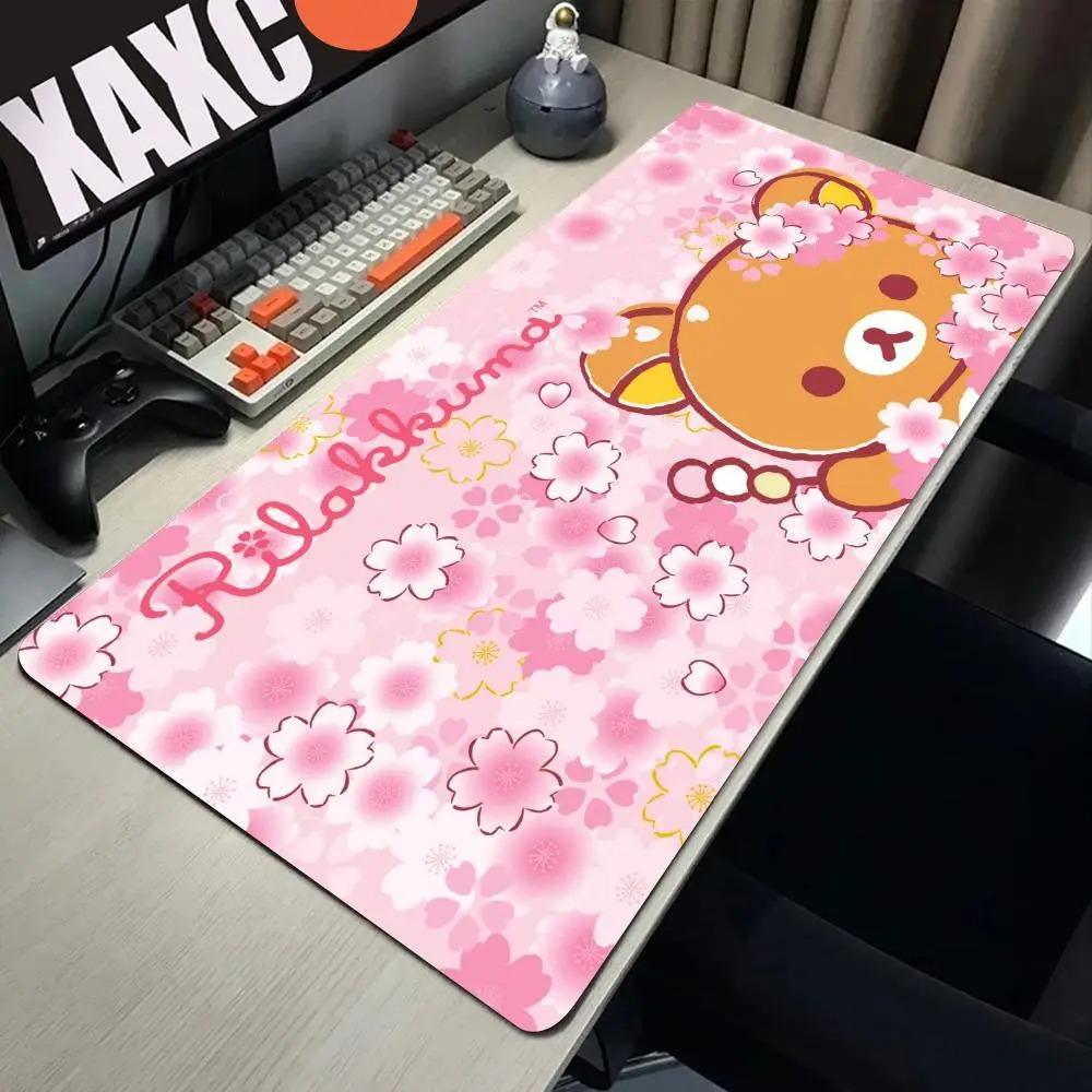 Large Mouse Pad Rilakkuma-es Mousepad Gamer Office Accessories Pc Cabinet Games Desk Mat Computer Desks Keyboard Gaming Mats