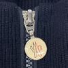 Moncler Excellent Condition 2022 Cardigan Tricot Wool Knit Jacket with Side Logo Jacket M NavyUsed
