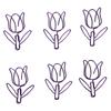 70Pcs Flower Paper Clips Cartoon  Flower Paper Clips Cute Flower Shape Paper Clips