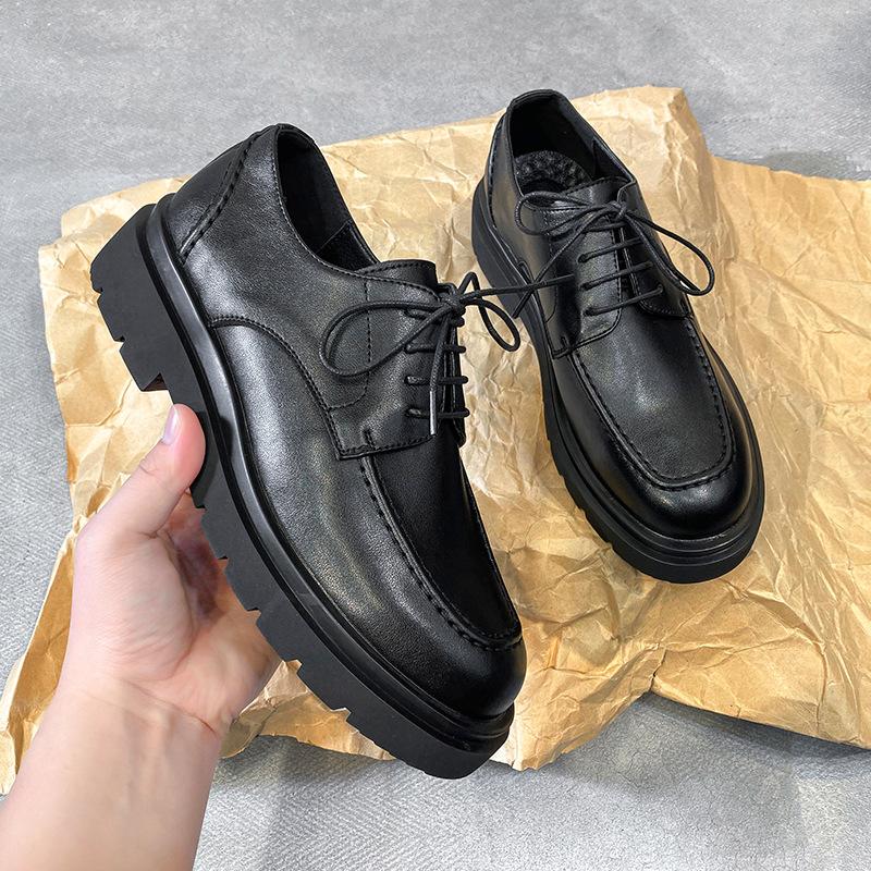 Men'S Shoes New British Men'S Casual Business Dress Inner Height Increase Youth Suit Leather Shoes Men'S Korean Version 86226-T