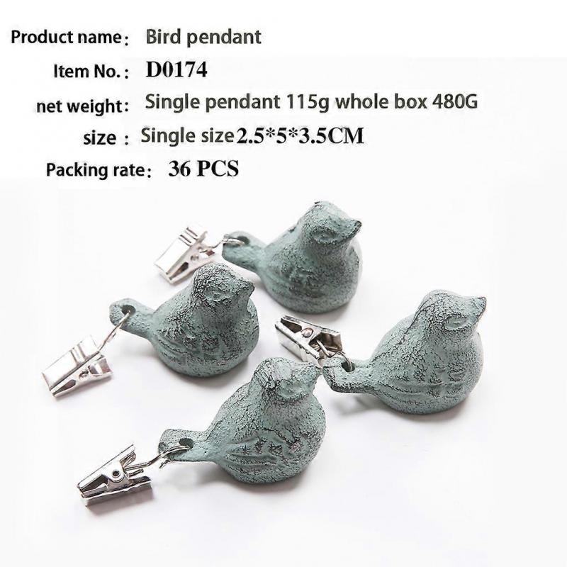 4er-Pack Tischdeckenbeschwerer aus Eisenvogel-Motiv, robuste Tischdeckenclips, Tischdeckenhalter für Zuhause, Gartenpartys und Hochzeiten