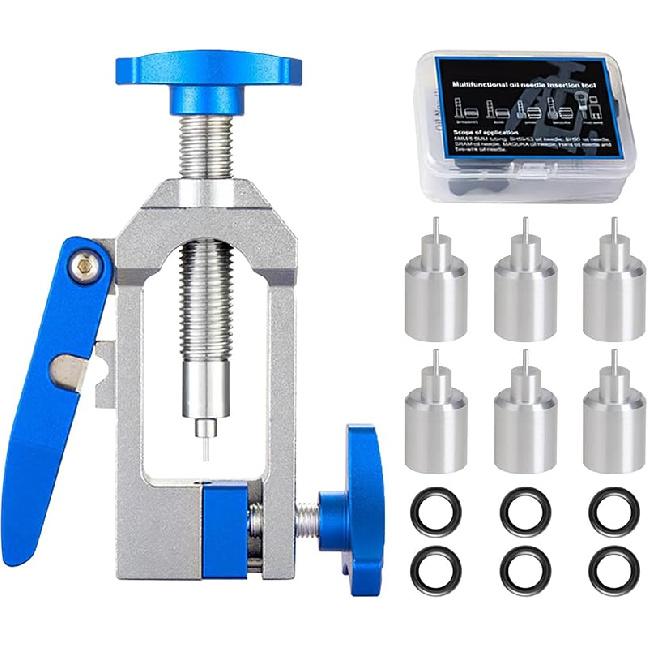 Bike Hydraulic Brake Kit, Bicycle Needle Insertion Tool Bike Hydraulic Disc Brake Hose Line Cutter and Needle Barb Driver Head Brake Lines Tubing PRO-05