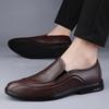 Fashion Classic Men's Genuine Leather Shoes Fashion Genuine Leather Male Business Flat Shoes Breathable Mens Formal Office Working Shoe