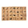 Kodomonookao Petit Letter Stamp Set (Large) [Stationery Icon] 1234-019