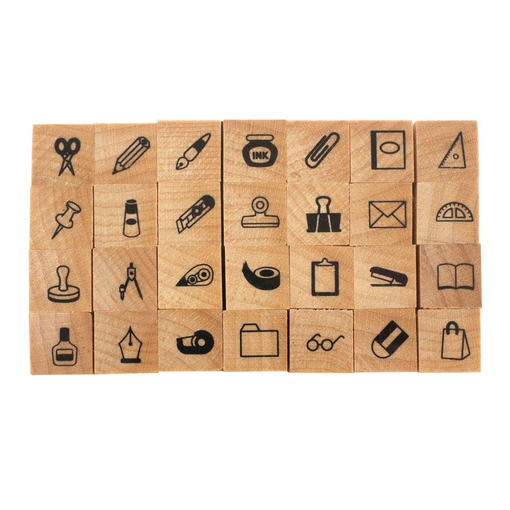 Kodomonookao Petit Letter Stamp Set (Large) [Stationery Icon] 1234-019