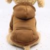 Autumn and winter dog fleece sweater trendy brand two feet sports wind pet dog dog cat clothes outdoor products