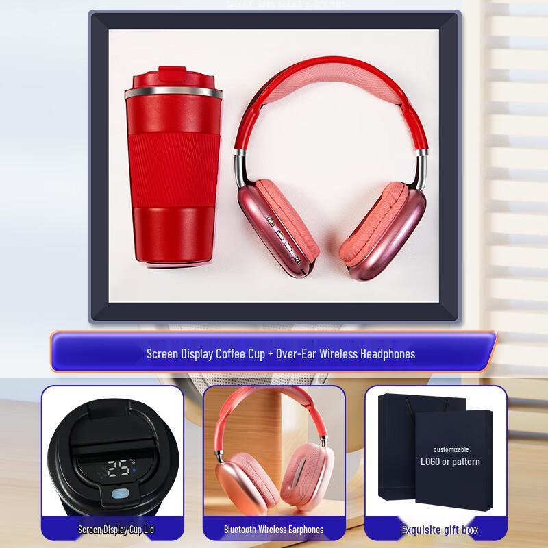 Smart LED Temperature Display Insulated Mug Gift Set