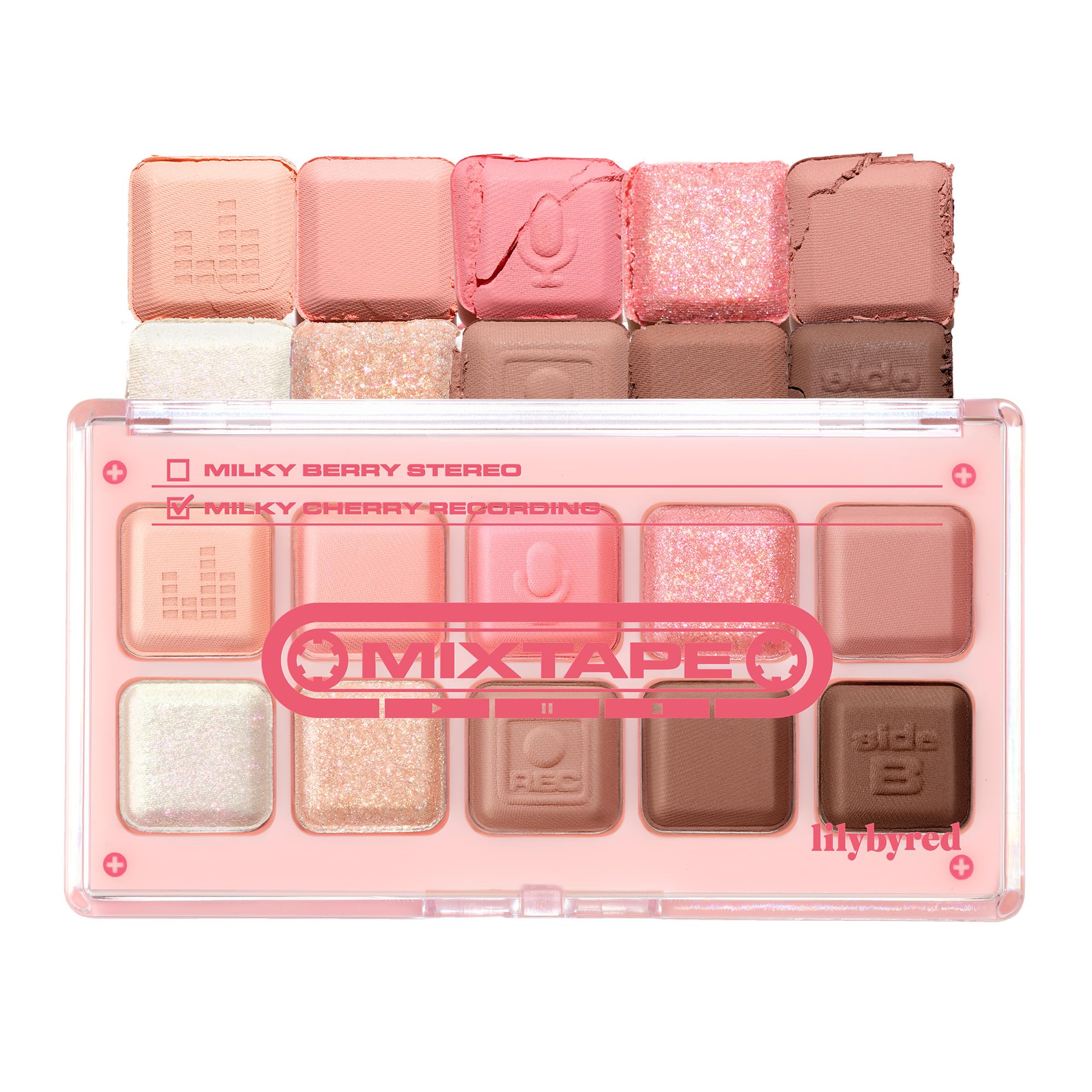 

[Authentic] lilybyred Mood Keyboard Eyeshadow Palette (#10 Milky Cherry Recording)