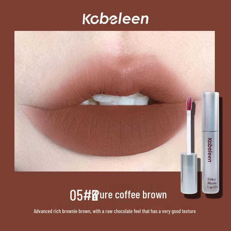 

Kobeleen Матовый блеск для губ: Осенне-зимняя матовая отбеливающая помада для студентов. 1.8g