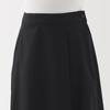 MUJI Women's Quick-Drying Broad Flare Skirt, Black, Size M, BE1VAA5S
