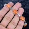 Carnelian Gemstone Handmade 925 Sterling Silver Bracelet 7-8" MM-3491
