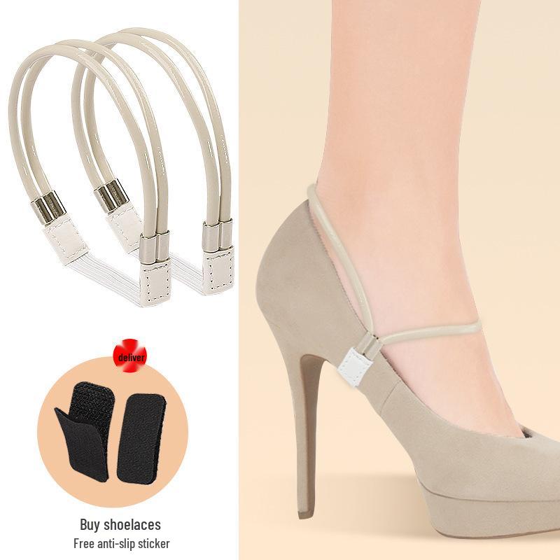 Multicolor Rhinestone Anti-Slip Elastic Heel Strap for High Heels, No Installation Required