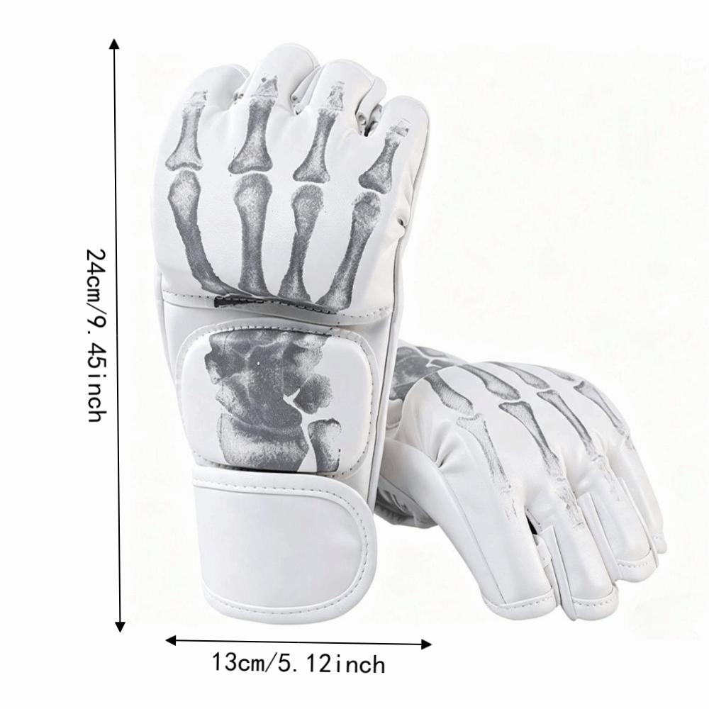 2pcs Half Finger Design Boxing Training Gloves Sandbag Gloves Heavy Bag Workout