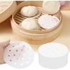 400pcs Air Fryer Liners, 4 Inches Bamboo Steamer Liners, Premium Perforated Parchment Steaming Papers, Non-stick Steamer Mat Liner for Air Fryers