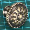 10 Set Antique Brass Furniture Handle Solid Round Cabinet Handle  Furniture Accessories