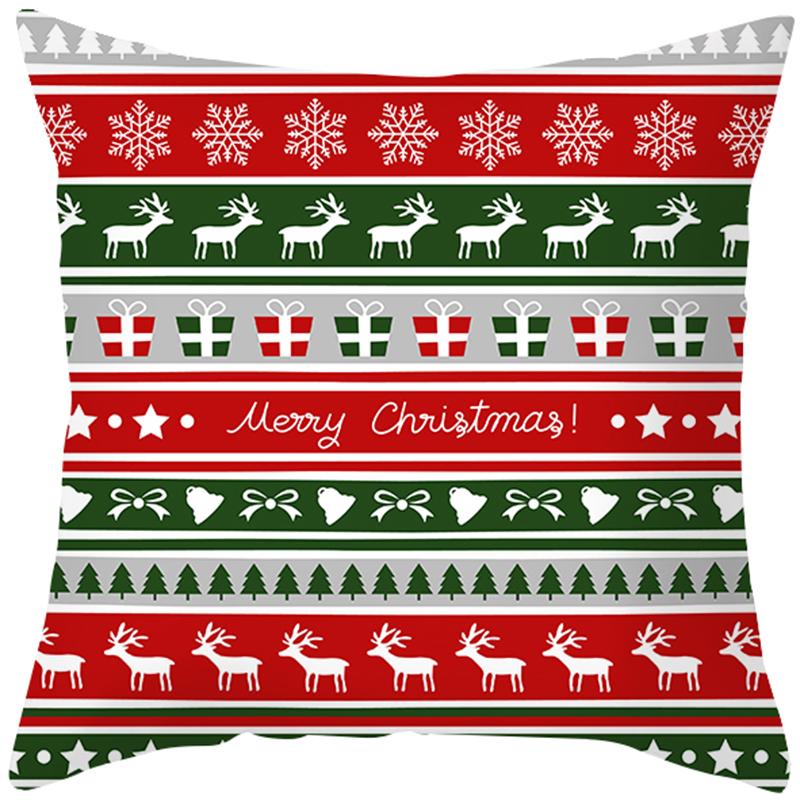 Cartoon Christmas Tree Elk Snowman Christmas Decoration Pillow Set Solo -Launched Room Automobile Study Office Pillow Pillow