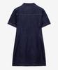 Mind Bridge Woman [W] Shirt-Style Collar Low Indigo Denim Dress