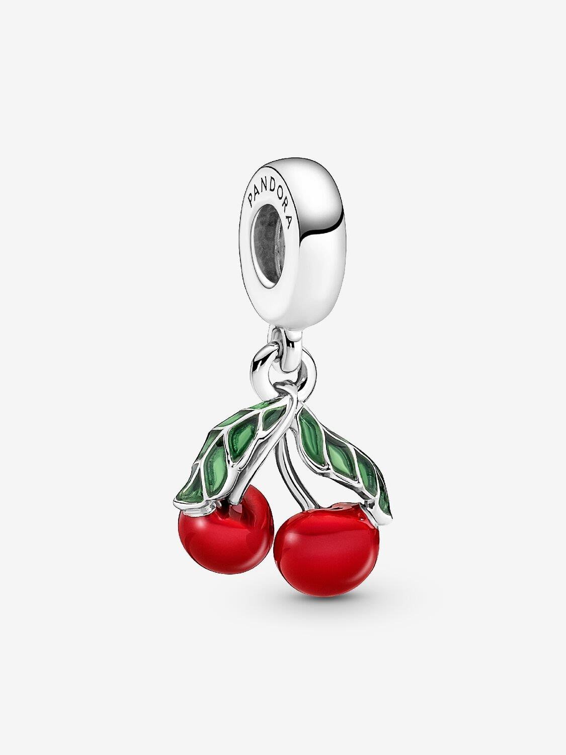 Pandora Cherry Charm gray
