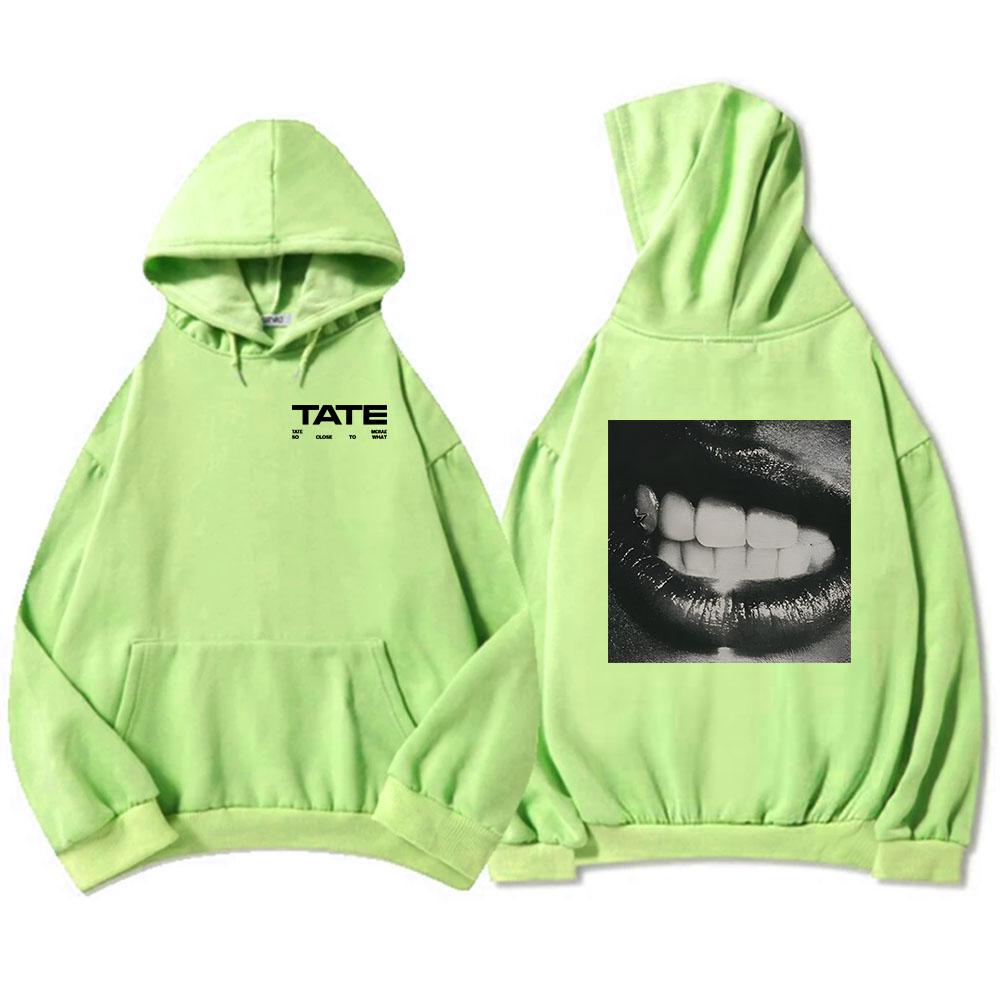 Tate McRae So Close To What Mikiny 2025 Nové album Potisk Mikiny Muži Ženy Oblečení Fleece Běžné Unisex Streetwear