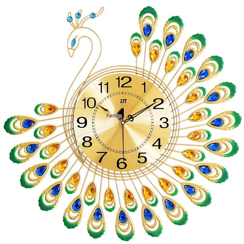 Декоративные настенные часы «Павлин»