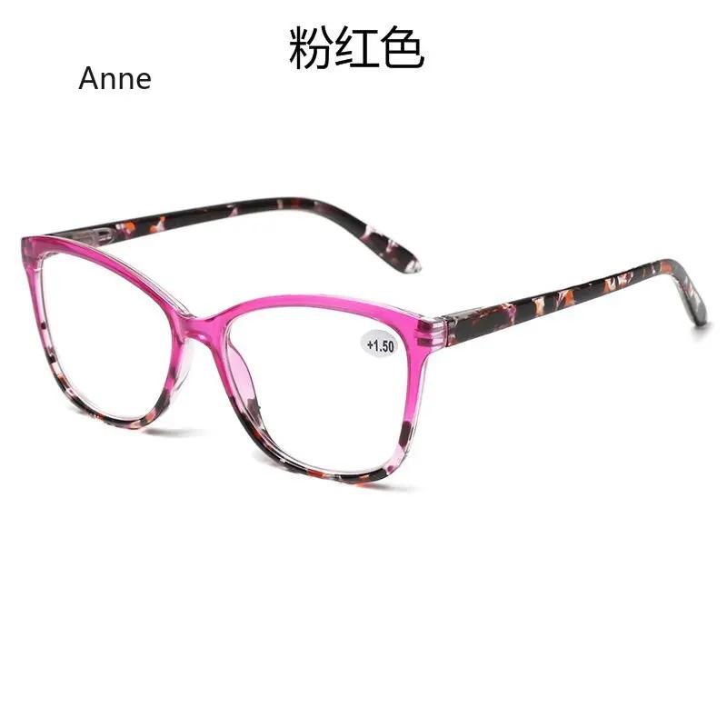 Fashion Geometric Square Anti Blue Light Reading Glasses for Women Relieve Eyestrain Reader Glasses   New