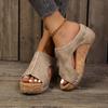 Fashion Women Slippers Comfortable Shallow Casual Outdoor Beach Slippers 2024 Summer New Fashion Wedges Sandals Designer Slides Women
