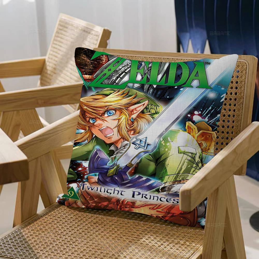 Game L-Legends Of The Z-Zelda Classic Movie Maple Design Cushion Cover Happy Autumn Harvest Decor Holiday Decorati Pillow Cover