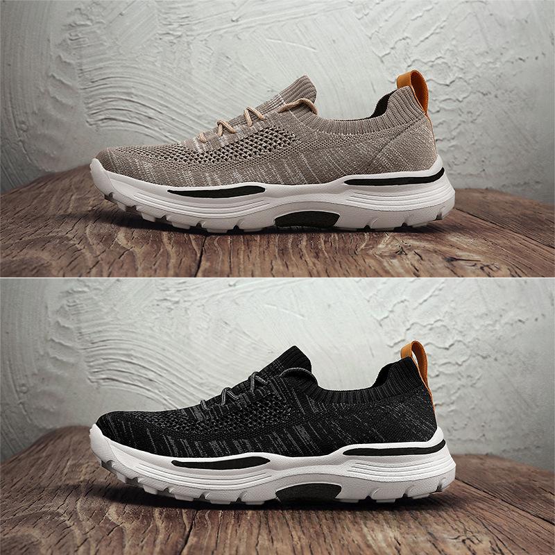 Fashion Men Casual Shoes Fashion Comfortable Mesh Shoes Summer Breathable Men Canvas Shoe Shoes Slip On Walking Shoe Gentleman Plus Size