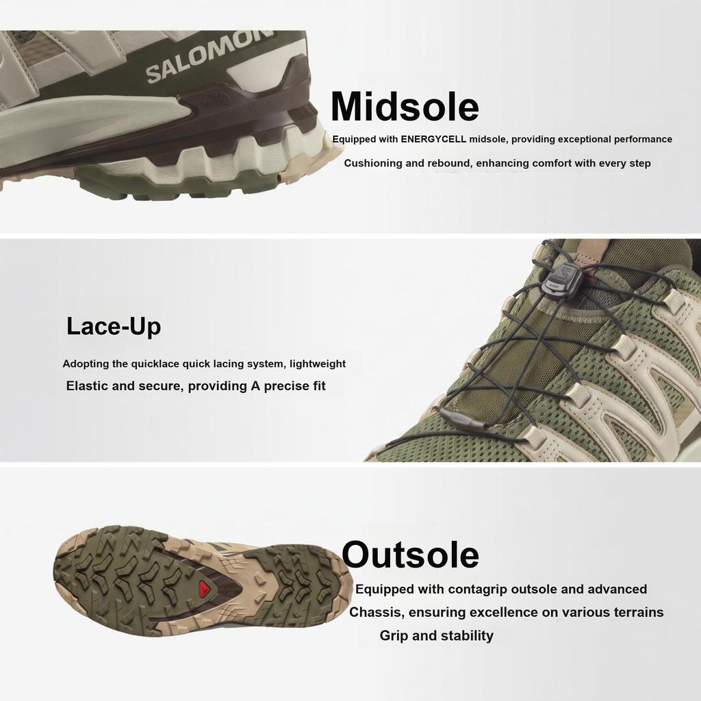 SALOMON XA Pro 3D V9 Deep Lichen Green Unisex Sneakers Safari Dark-Earth L47583300