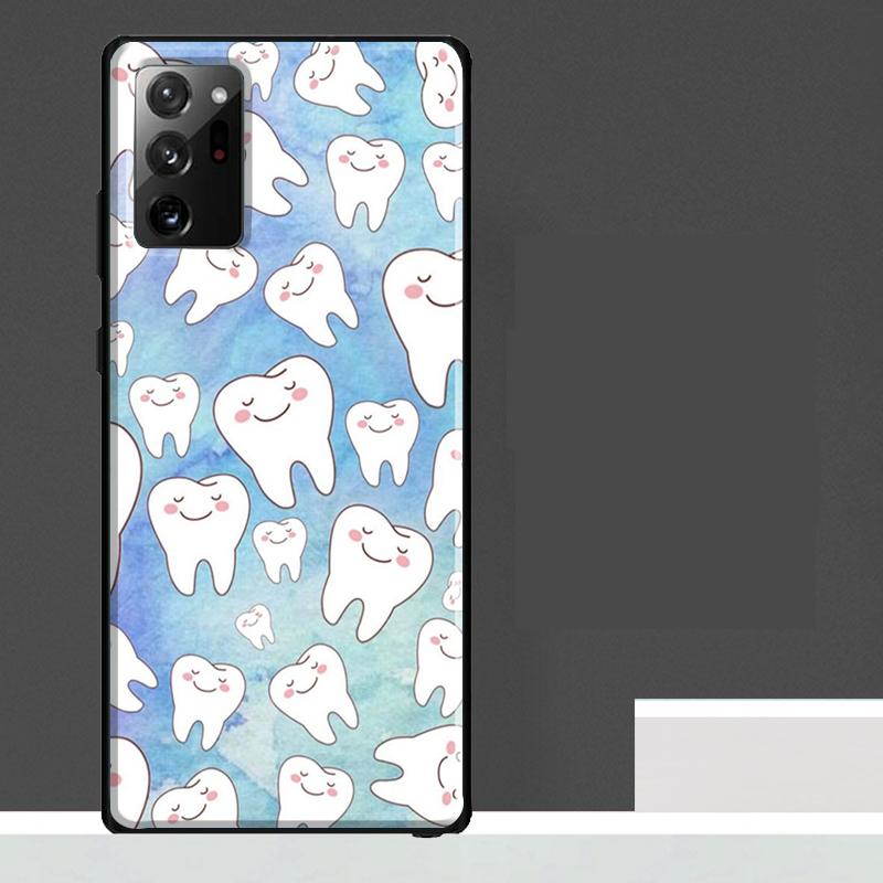 Dentist Tooth Pattern Case For Samsung Galaxy S23 S24 S25 Ultra S9 S10 S20 S21 S22 Plus S23 FE S25 FE Phone Cover