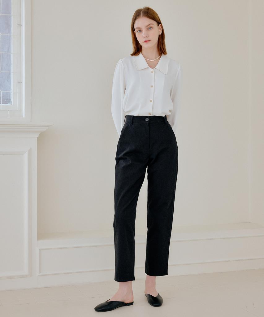 YUPPE Cotton Crop Pants_Black