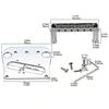 Bridge Plate & 6-Saddles Bridge Guitar Bridge Upgrade Set for B5 And B50 Guitar Accessory Improved Stability and Sustain
