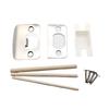 Home Door Strikes Plate set with Easy to Clean surfaces  & Precise Hole Alignment Standard Door Lock Latches Reinforcement