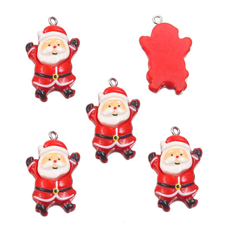 DIY Cartoon Christmas Resin Ornaments: Santa, Snowman & Reindeer Charms