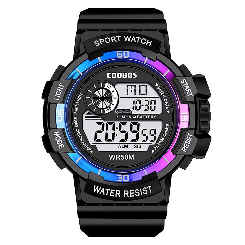New Digital Watches Men Sports Luminous Multifunction Waterproof Chrono Wristwatch Outdoor Boy Fashion Student Watch
