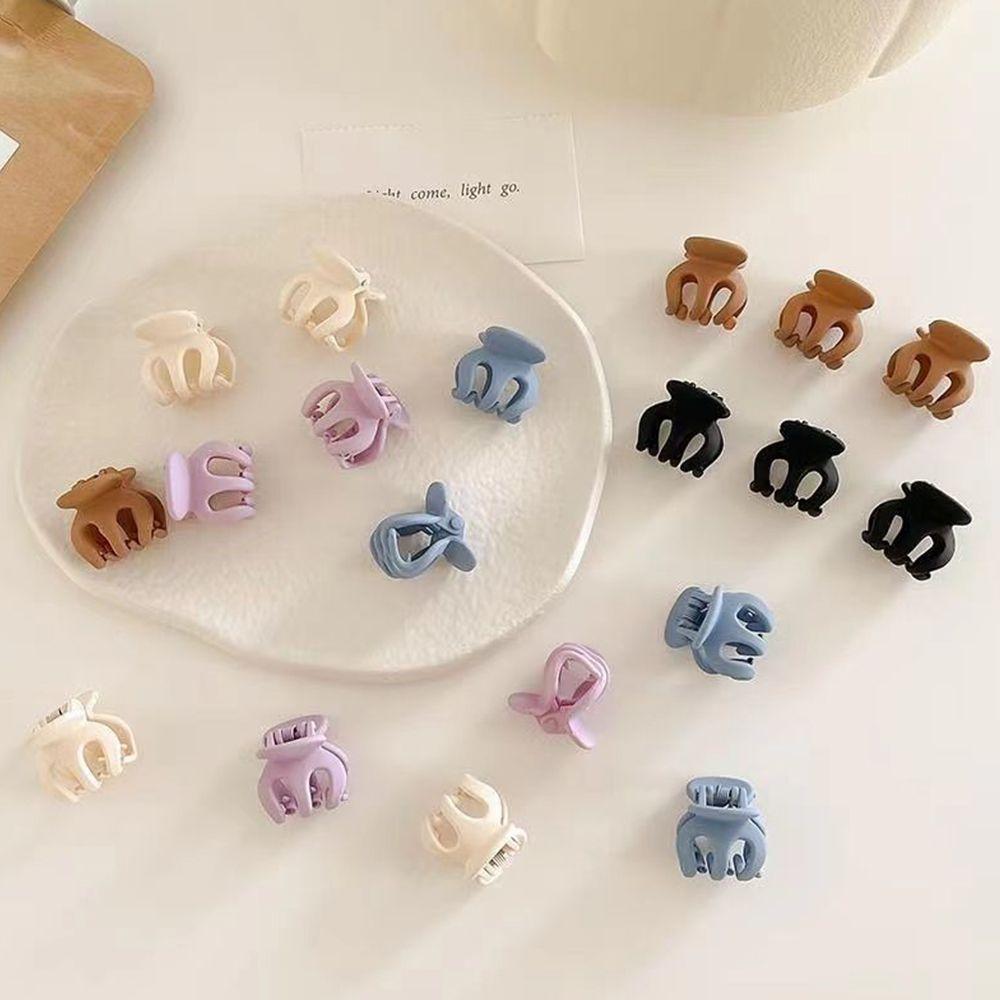 

Clip Daily Solid Color Mini Hair Clip Small Hair Claw Women Hair Accessories Korean Style Hairpin чёрный/кофейный