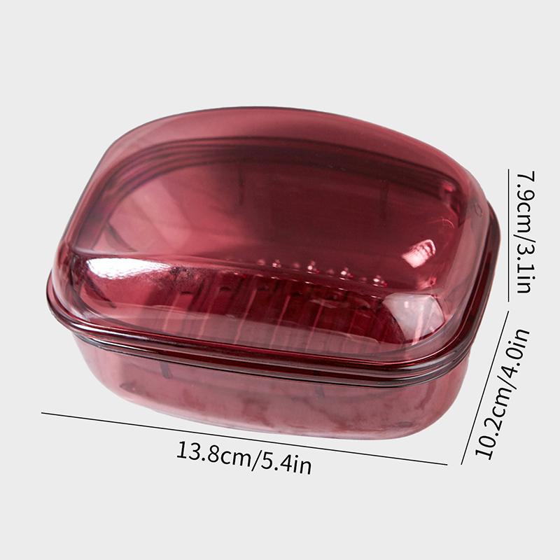 Portable Soap Box for Outdoor Use Fashionable and Creative Outdoor Soap Box Sealed Drainage Bathroom Soap Box with Lid