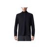 Stand Collar Comfortable Fashion Long Sleeve T-Shirt Men Tops SA2250LT81C-BK001