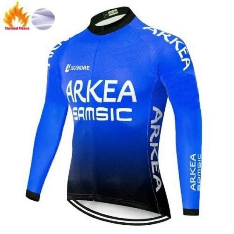 Unisex Fleece Cycling Jacket Road Mountain Biking Winter Warm Long Sleeve Outdoor Sportswear