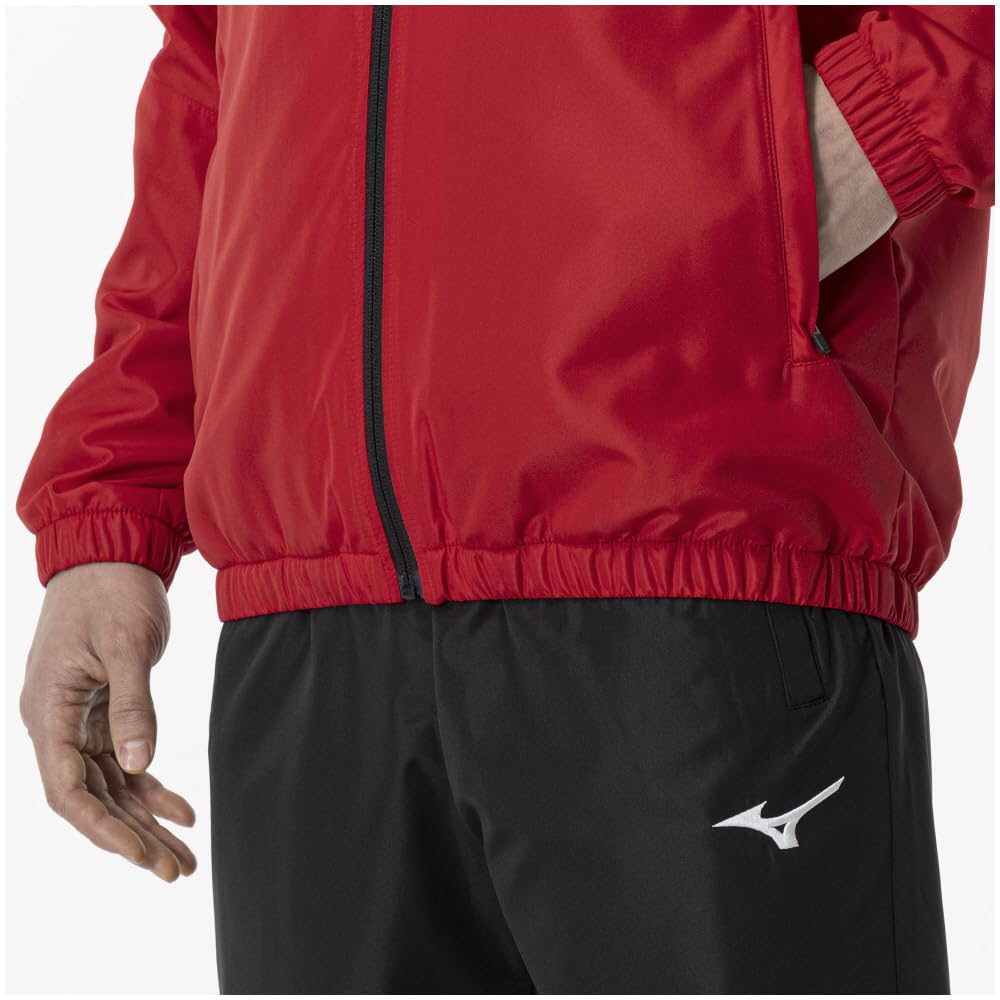 Training Wear Breath Thermo Warmer and Chinese Size M Jacket, Moisture-Absorbing Heat-Generating, 32MEA655, Red/Black,