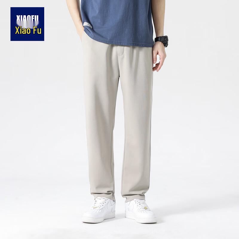 Men s Drawstring Knit Straight-Leg Casual Pants 3XL