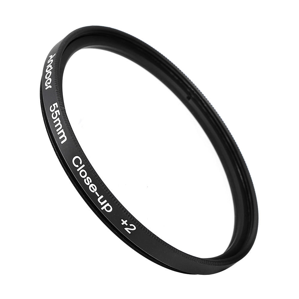55 mm makro närbildsfilter med påse för Nikon Canon Tamron Sigma