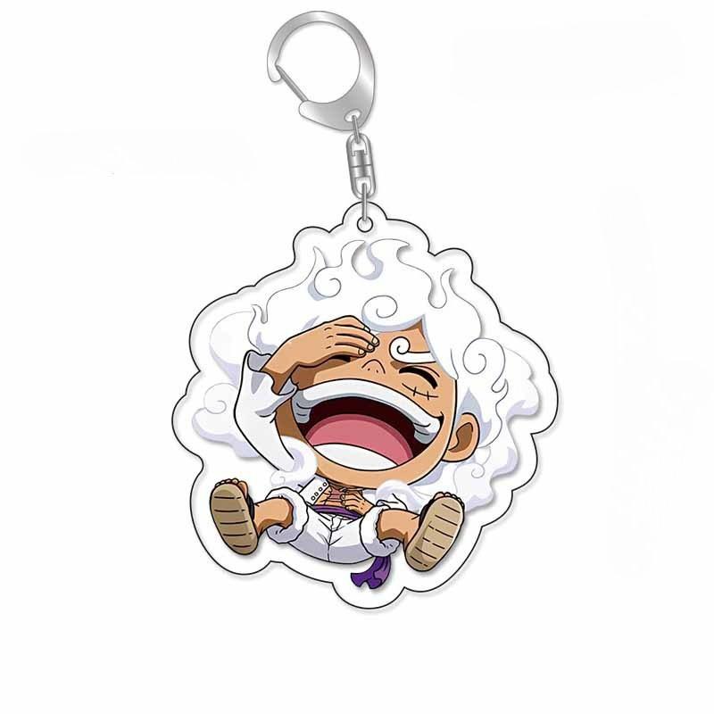 One Piece Luffy Roronoa Zoro Creative Cartoon Acrylic Keychain Anime Peripheral Secondary Backpack Decorative Pendant