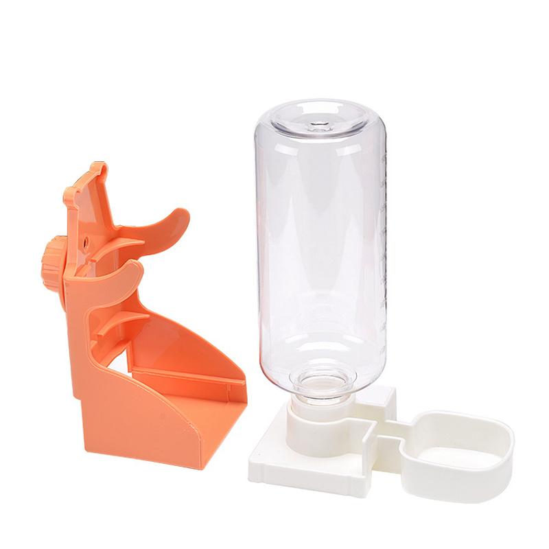 500ml Hanging Water Feeder Bottle for Small Animal Automatic Plastic Water Bottle Dispenser Hanging Pet Feeder Drinker