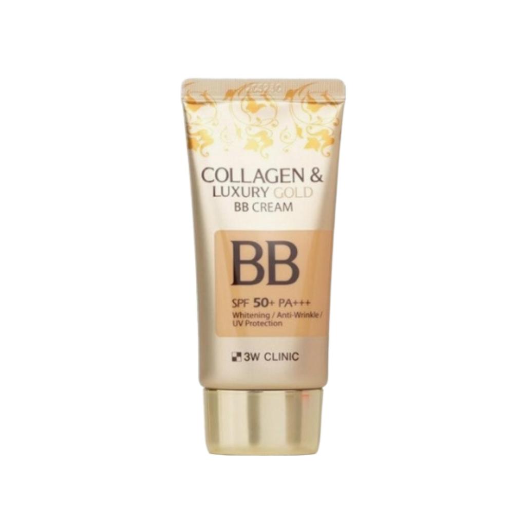 3W CLINIC Collagen & Luxury Gold BB Cream SPF50+/PA+++ 50ml (3 Options)