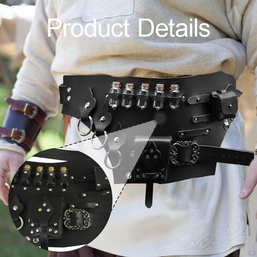 Medieval Belt Pouch Fanny Pack Potion for Casual Role Play Halloween Party